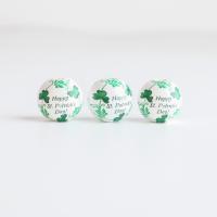 Druck Holz Perlen, Schima Superba, DIY, grün, 16mm, ca. 100PCs/Tasche, verkauft von Tasche[