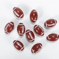 Impression de perles en bois, Schima Superba, Ballon de rugby, DIY, rouge Environ Vendu par sac