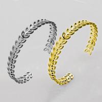 Stainless Steel Cuff Bangle, 304 Stainless Steel, Wheat, plated, fashion jewelry & for woman Inner Approx 62mm 