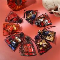 Cloth Jewelry Pouches, Halloween Design [