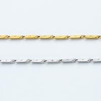 Titanstahl Kette Halskette, Vakuum-Ionen-Beschichtung, Modeschmuck & unisex, keine, frei von Nickel, Blei & Kadmium, 3mm, Länge:ca. 55 cm, verkauft von PC
