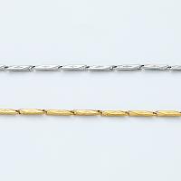 Titanstahl Kette Halskette, Vakuum-Ionen-Beschichtung, Modeschmuck & unisex, keine, frei von Nickel, Blei & Kadmium, 2.5mm, Länge:ca. 55 cm, verkauft von PC