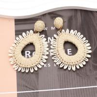 Modische und Kreative Schmuck Ohrring, Rafidah Grass, handgemacht, Modeschmuck & für Frau, weiß, 89x57mm, verkauft von Paar