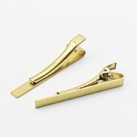 Brass Tie Clip Finding, polished, DIY 