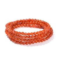 Yunnan Red Agate Bracelet, Round, polished, fashion jewelry & multilayer & for woman, red, 4mm Approx 70 cm 
