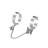 Zinklegierung Doppel Tassel -Finger-Ring, plattiert, Modeschmuck & verschiedene Stile für Wahl & für Frau, keine, verkauft von PC