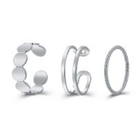 Zinc Alloy Ring Set, plated, three pieces & fashion jewelry & for woman 