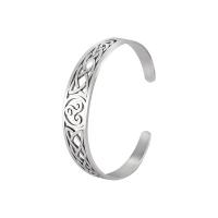 Stainless Steel Cuff Bangle, 304 Stainless Steel, fashion jewelry 16cm 