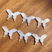 White Lip Shell Beads, Butterfly, Carved, DIY, white Approx 0.7mm 