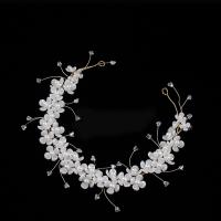 Headband, Iron, with Plastic Pearl, fashion jewelry & for woman 290mm 
