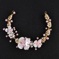 Headband, Zinc Alloy, with Plastic Pearl, fashion jewelry & for woman [