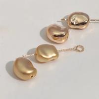 perla de cobre, metal, 14K lleno de oro, Bricolaje, dorado, 9x11mm, Vendido por UD[