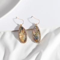 Abalone Shell-Ohrring, Zinklegierung, Modeschmuck & verschiedenen Materialien für die Wahl & für Frau, 45mm, verkauft von Paar[