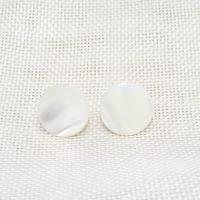 Freshwater Shell Earring, Zinc Alloy, with Shell, fashion jewelry & for woman, 16mm [