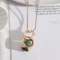 Gemstone Necklaces, Zinc Alloy, fashion jewelry & for woman & enamel Approx 27.55 Inch 