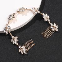 Bridal Decorative Hair Comb, Zinc Alloy & for woman & with rhinestone [