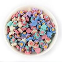 Flower Polymer Clay Beads, DIY 12mm, Approx [