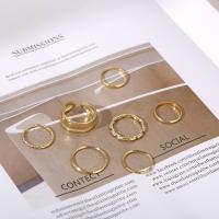 Zinc Alloy Ring Set, plated, 7 pieces & fashion jewelry & for woman 