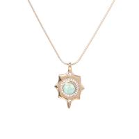 Gemstone Necklaces, Zinc Alloy, fashion jewelry & for woman Approx 27.55 Inch 