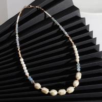 Plastic Pearl Necklace, Seedbead, with Plastic Pearl, fashion jewelry & for woman Approx 16.92 Inch 