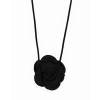 Fashion Choker Necklace, Polyester, Flower, fashion jewelry & for woman, black Approx 58.66 Inch 