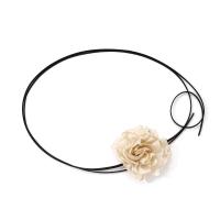 Collar Necklace, Plastic, with Cloth, Flower, fashion jewelry & for woman Approx 68.9 Inch 