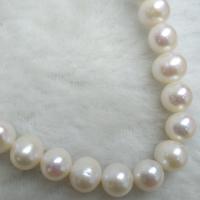 Natural Freshwater Pearl Loose Beads, Slightly Round, DIY, white, 8-9mm Approx 38 cm 