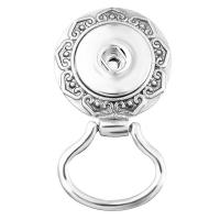 Zinc Alloy Glasses Hanger, Round, platinum color plated, DIY & with rhinestone 