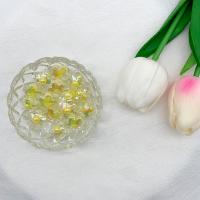 Plating Acrylic Beads, Flower, DIY 