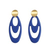 Iron Drop Earring, painted, fashion jewelry & for woman 