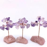 Rich Tree Decoration, Amethyst, for home and office, purple 