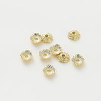 Brass Bead Cap, fashion jewelry & DIY 7mm,1.6mm [