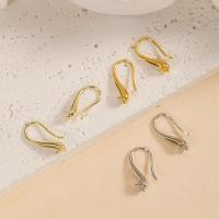 Brass Hook Earwire, real gold plated, DIY 2mm [