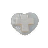Shell Jewelry Cabochon, Pearl Shell, Heart and Cross, fashion jewelry 