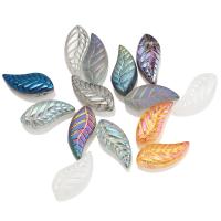 Wunder-Glasperlen, Glasperlen, Blatt, DIY, keine, 8x18mm, ca. 50PCs/Tasche, verkauft von Tasche