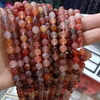 Natural Red Agate Beads, Round, DIY red 