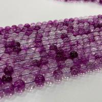 Perles en Quartz de fantôme, Purple-Phantom-Quartz, Rond, DIY & normes différentes pour le choix, Vendu par brin