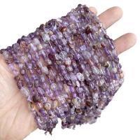 Perles en Quartz de fantôme, Purple-Phantom-Quartz, pepite, DIY, 6-8mm, Environ Vendu par brin