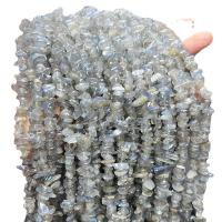 Mondstein Perlen, Unregelmäßige, poliert, DIY, grau, 5-8mm, ca. 250PCs/Strang, verkauft von Strang