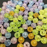 Crackle Acrylic Beads, Round, DIY 