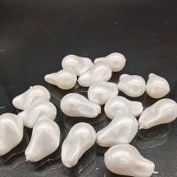 Imitation Perlen aus Kunststoff, Kunststoff Perlen, Barock, DIY, weiß, 14x22mm, verkauft von PC