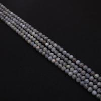 Labradorit Perlen, rund, DIY & verschiedene Größen vorhanden, grau, Länge:ca. 38 cm, verkauft von Strang