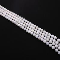 Mondstein Perlen, rund, DIY & verschiedene Größen vorhanden, weiß, Länge:ca. 38 cm, verkauft von Strang