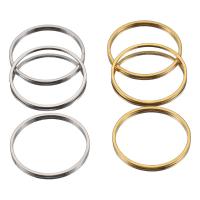 Stainless Steel Linking Ring, 304 Stainless Steel, plated, DIY 