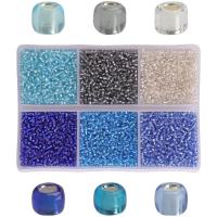 Mixed Glass Bead, Glass Beads, with Plastic Box, DIY 