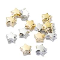 Plated CCB Plastic Beads, Copper Coated Plastic, Star, DIY 