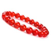 Bracelets Agate en rouge, agate rouge, unisexe, rouge Environ 20 cm, Vendu par PC