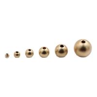 Doublé or perle d'entretoise, Rond, Placage, DIY & normes différentes pour le choix, doré, Vendu par PC