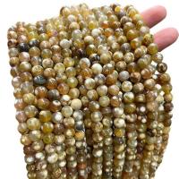 Natürliche Feuerachat Perlen, rund, poliert, DIY, Kaffeefarbe, 8mm, ca. 47PCs/Strang, verkauft von Strang