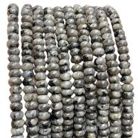 Labradorite Beads, Abacus, polished, DIY, black, 8x4-5mm, Approx 